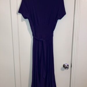 Purple knit dress